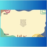Manila material greeting card