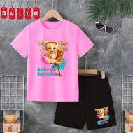 Tung tung sahur and ballerina children's set baju budak lelaki set baju ootd budak lelaki