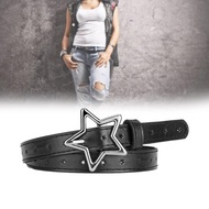 Well Jeans Waist Belts with Alloy Star Buckle Harajuku Adjustable Waist Belt Y2k Style Woman Dresses