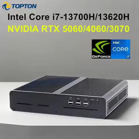 Topton V7 Gaming Mini PC with NVIDIA GeForce RTX 5060/4060/3070 8G Intel Core I7 13700H/13620H Windo