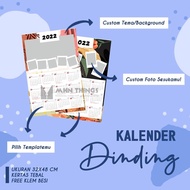 CUSTOM WALL CALENDAR 1 SHEET + WALL CALENDAR CLAMP 2022 CUSTOM WALL CALENDAR 2022