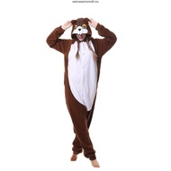 Adult Husky Dog Kigurumi Onesie Animal Squirrel MashiMaro Cosplay Pajama Sleepwear For Women Men One
