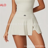 {ALO} ® Al Anti-Exposure Gym Tennis Skirt High-Waist Tight A-Line One-Piece Mini Skirt Yoga Skirt Fo