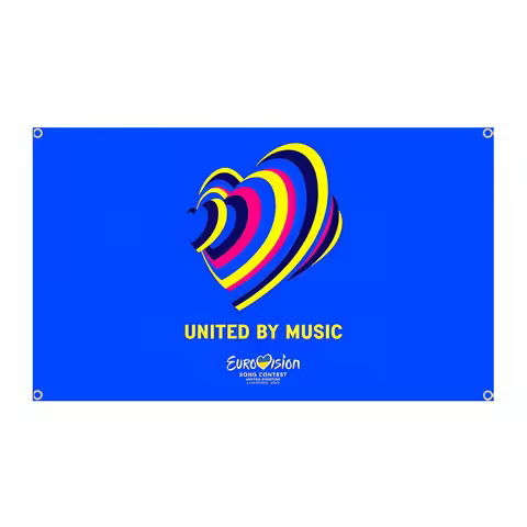 Eurovision Song Contest Flag Professional customization applicable to Polyester Printed Home or Outd