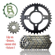Small Dream Wave chain sprocket, motorbike sprocket