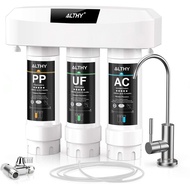 ALTHY Under Sink Drinking Water Filter Purifier Ultrafiltration System, 3 Stage PP+UF+AC, NSF/ANSI 5