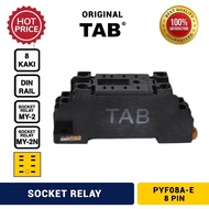 Socket Relay 8 Pin TAB PYF08AE (Closed Bolt)