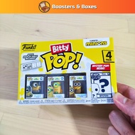 Funko Bitty Pop Minions 4-Pack (Eye, Matie, Au Naturel, Cro-Minion, and a mystery Bitty Pop)