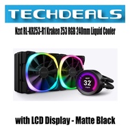 Nzxt RL-KRZ53-R1 Kraken Z53 RGB 240mm Liquid Cooler with LCD Display - Matte Black