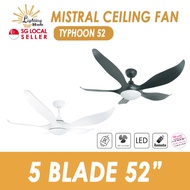 D'Fan 52” DC Ceiling Fan (Typhoon 52)