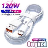 3.3ft 120W USB Type-C Cable, Super Fast Charging, Compatible With Mi, Honor, OPPO, Vivo, USB-C Data 