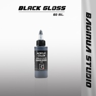 Glossy Black-Gloss Airbrush Paint Ready To Mix G-CLUB 60ml