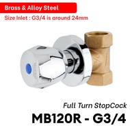 MCPRO G1/2" G3/4" SHOWER CONCEALED STOP ANGLE VALVE CONTROL STOPCOCK SS15F/SS15X/MB115X/MB120X/MB115