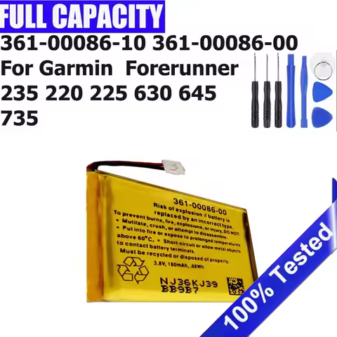Brand-New 361-00086-00 361-00086-10 Battery For Garmin Vivoactive 4 Forerunner 630 645 735 235 220 2