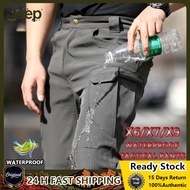 JEEP SPIRIT Men Waterproof Tactical Pants IX7 IX9 SWAT Army Cargo Hiking Trousers
