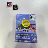 🪁JOYTEL 5G 日本JAPAN 5日5GB 其後降速任用數據卡 🛷免登記|插卡即用|不可循環增值✈️可whats| facebook | instagram｜Line