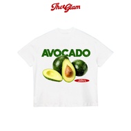TheGlam GENUINE - White "BOW" Boxy Form UNISEX T-shirt - Avocado T-shirt - TS01-07
