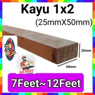 Kayu Kilang 1x2 lndustrial Wood / Kayu Melanti / Batang Kayu 25mm x 50mm (1 x 2) (KY)
