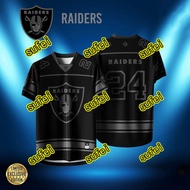THE Jersey RAIDERS NFL Lycra Choii Sublimation Jersey Microfiber Free Custom Nama
