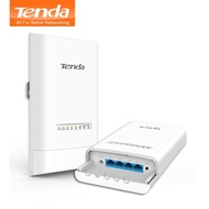 Ready Stock Tenda OS3 5KM 5GHz 867Mbps Outdoor CPE Wireless WiFi Repeater Extender Router AP Access Point Wi-Fi Bridge with POE Adapter