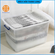 Large plastic storage bin with Viet Nhat wheels, super durable clothes storage, furniture arrangemen