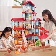 5 Lantai Jumbo Mainan Rumah Rumahan Princess New Villaku Anak Perempuan Lengkap Dengan Perabot Rumah