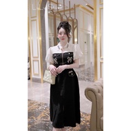 STONE DESIGN DRESS (D354) big size designer dress - Bigsize Yen Ngoc 55-90kg