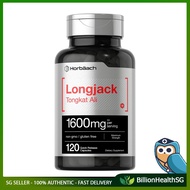 [sgseller] Longjack Tongkat Ali 1600 mg | 120 Capsules | Longifolia Root Extract Powder | Testosterone Formula | Non-GMO