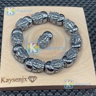 Kaysenjx Genuine Healthy Stone Terahertz Pixiu Charms DIY Lucky Crystal Charms