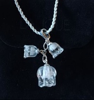 LALIQUE 風鈴花型水晶吊墜