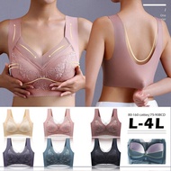 Seamless Push Up Bra Shapewear Crop Top Lace Vest Sports Bra