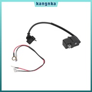 KANGNKA Chainsaw Ignition Coil, Black Metal Ignition Coil Module, With Wire Compact High Voltage Out