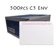 Peel & Seal C5 White Envelope (Long Opening Wallet Cut) / C5 White Envelope with WINDOW - 500pcs/Box