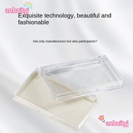 LANJ Eyelash Storage Box, Plastic Square Shape False Lashes Show Box,   Transparent Square Box
