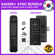 Kaiser+ Sync Bundle Push Pull Digital Lock and HDB Gate Lock Smart Lock Digital door Lock