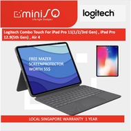 Logitech Combo Touch For iPad Pro 11(1/2/3rd Gen) , iPad Pro 12.9(5th Gen) , Air 4/5