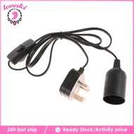 [Lovoski] E27 Screw Light Lamp Bulb Holder Base Light Socket Cable Cord with On/Off