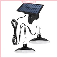[Fast Arrival] Double-Head LED Solar Pendant Lights IP65 Waterproof Solar Shed Lamp for Barn Chicken