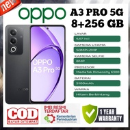 oppo A3 Pro 5G NFC ram 8+256 GB, dimensity 6300 oppo anti banting  kamera 50mp garansi resmi 1 tahun