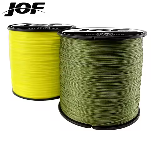 JOF PE Braided 4 Strand Fishing Line 100M Durable Multifilament 0.11-0.50mm Raw Silk Sea Fishing Riv