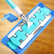 Skillful helper flat mop household tile mop hand-washing stainless steel rotating mop floor lazy
