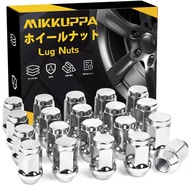 MIKKUPPA Wheel Nuts M12 x P1.25 Tapered Seat 60° Length 35 mm Steel 19HEX Applicable to Nissan, Suba