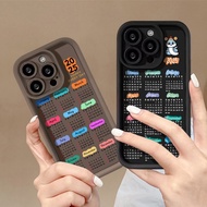 2025 Calendar Silicone Phone Case Suitable for Redmi 12 12C 13C 14C A1&A2 Note 9 10 11S 12 13 Pro Xi