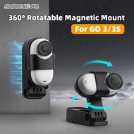 Sunnylife Magnetic Mount For Insta360 GO 3S / GO 3 Foldable Magnetic Base Stand 360° Rotatable Adjus
