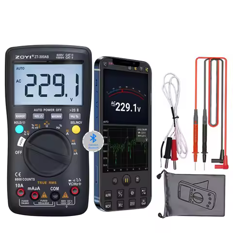 ZOYI ZT300AB Bluetooth Digital Multimeter Tester True Effective Value Automatic Mode Counting Measur