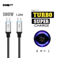 120W Original Turbo Charge Type C to Type C Cable USB C Supercharge Fast Charging Kabel 33W 67W 100W