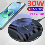 30W Wireless Charger Pad for iphone 13 12 11 xs max x xr 8 Fast Mobile Phone Charging for Ulefone doogee Samsung note 9 8 s10