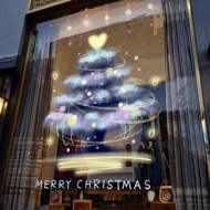 Christmas Decoration Stickers Static Window Stickers Shopping Mall Shop Scene Layout Window Glass St