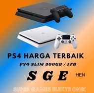 Ps4 slim hen 1TB/500GB 2STICK full Game Terbaru!!!