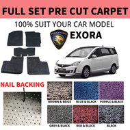 PROTON EXORA Customized 12MM Car Coil Floor Mat Carpet Nail Backing Carmat Car Kereta Karpet Kapet S